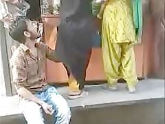pk boy fun with eher bhabi in shop outdoor
