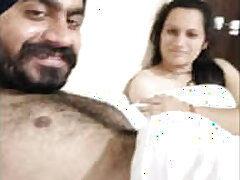 Punjabi couple in hotel with audio
