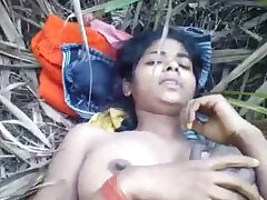 Village Girl sucking and Fucking In Jungle With Audio