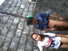 Young teen Couple caught Fucking At Abandon Place