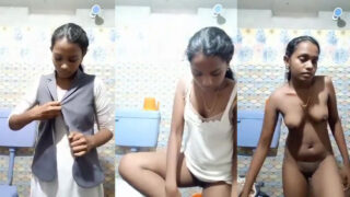 Young marathi college girl full nude strip video