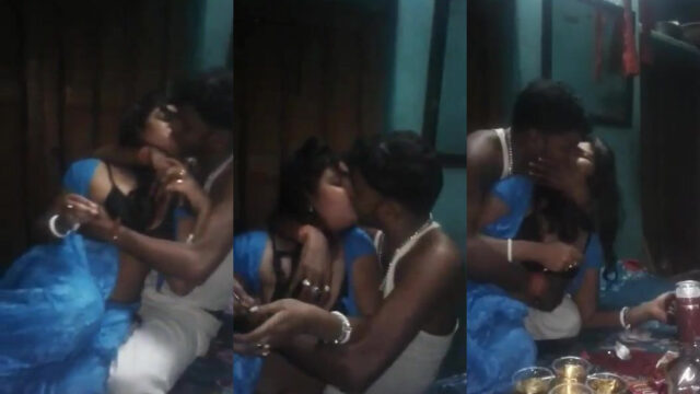 Bihari guys lips kiss and boobs pressing with randi