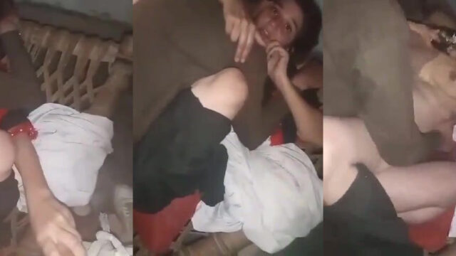 Hot MMS XXX clip of MFM threesome of a Pakistani whore