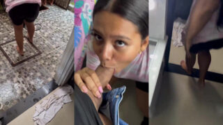 Wife sucks cock while plumbers were working in house