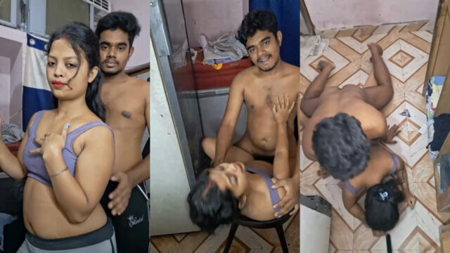 Indian porn MMS of a young Babe sucking & fucking dick