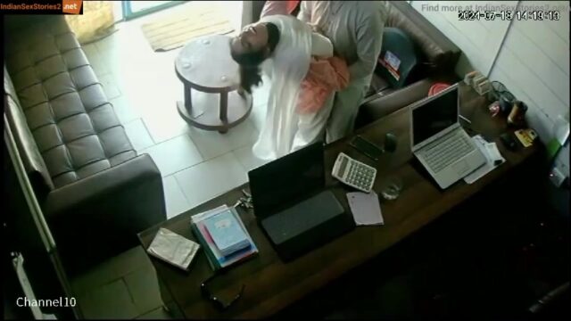 Hotel boss fucking women in office – Long CCTV footage