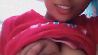 Naked Indian girl big boobs selfie