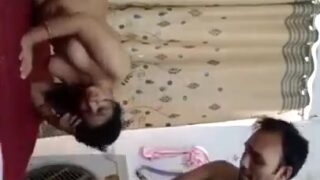 Desi Bhabhi fucking husband’s friend while husband filmed