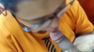 Nerdy mumbai college girl full hot sucking mms