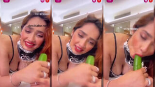 Aditi mistry cucumber blowjob MMS