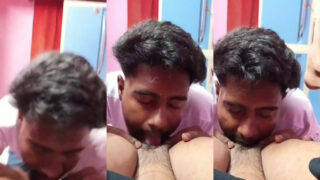 Indian MMS reel of a guy licking his girlfriend’s pussy