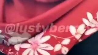 Indonesian hijab girl pumped hard in doggy by manager