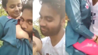 जवान लड़का लड़की का स्मशान के पीछे बनाया बूब्स सकिंग एमएमएस