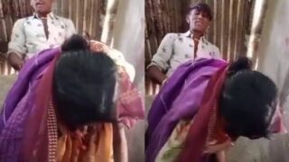Gujarati village bhabhi fucked in doggy style by neighbour