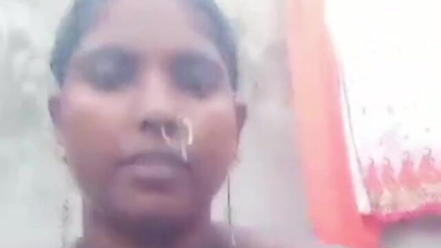 Pure dehati Bhabhi showing all holes in bathroom mms