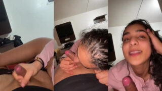 19 साल की पंजाबी एनआरआई लड़की का काला लंड चूसने का वायरल वीडियो
