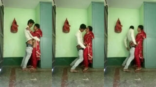 छोटी चाची को खड़े खड़े चोदा भतीजे ने और एमएमएस बनाया