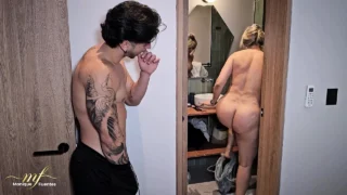 I arrive soaked from the rain but my stepson makes me even wetter with his cum – Monique Fuentes & Zack Whiter