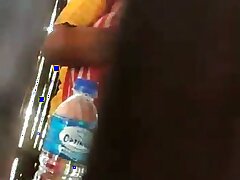A lover gets caught fucking in an open restaurant while standing up
