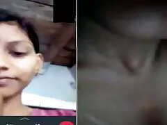Pretty girl topless in whatsapp chat
