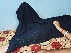 A hot wife cheats on her boyfriend with another man in a village