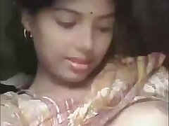 Village teen showing her boobs