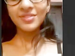 Beautiful Girl Showing On VideoCall