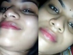 Busty wifes friend gives her a smile in return