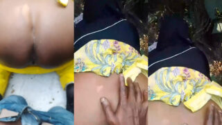Dehati Bhabhi’s MMS of getting fucked outdoors by her lover