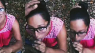 Indian milf aunty sucking big lund in morning walk time