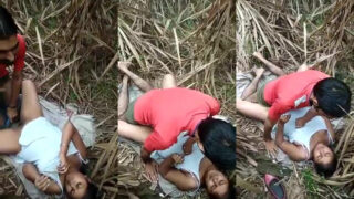 Desi girlfriend sharing in xxx jungle video
