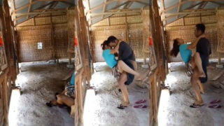 East Indian girl fucked in the arms!