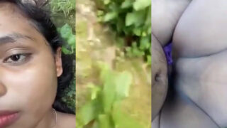 Hot Bihari girl jungle fucking Bhojpuri mms video