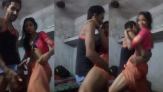 Rajasthani desi couple home chudai with big lund