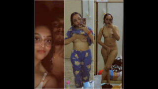 Sexy Tamil Lovers Cute Girlfriend Showing Boobs Kissing & 10 MIN Shower Vid