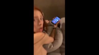 White Girl Fucks BBC With Cuck Boyfriend On The Phone