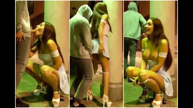 Caught on camera_ Young girl having sex for money at street camera sex video