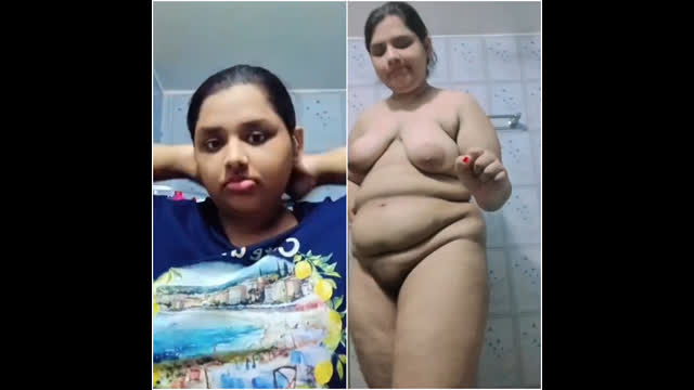 CHUBBY DESI TANKER STRIPPING IN BATHROOM desi sex video
